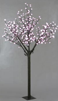 60556W/tln206   Вишня Цветущая 350диодов, 180см, белый  Светящиеся дерево